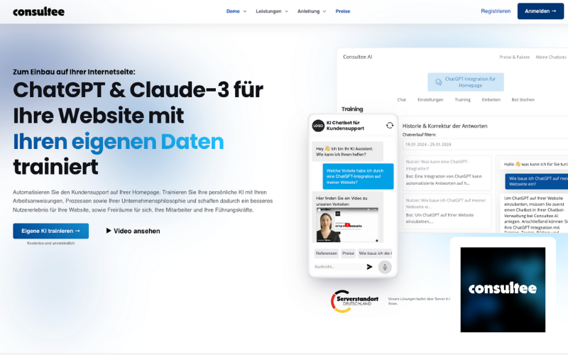 Webdesign Referenz Dresden KI Chatbot